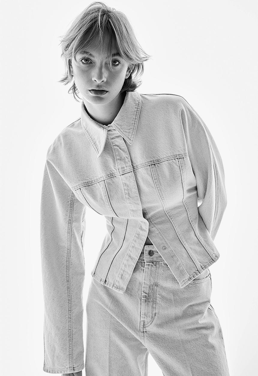 H&M - Denim shirt - light denim blue