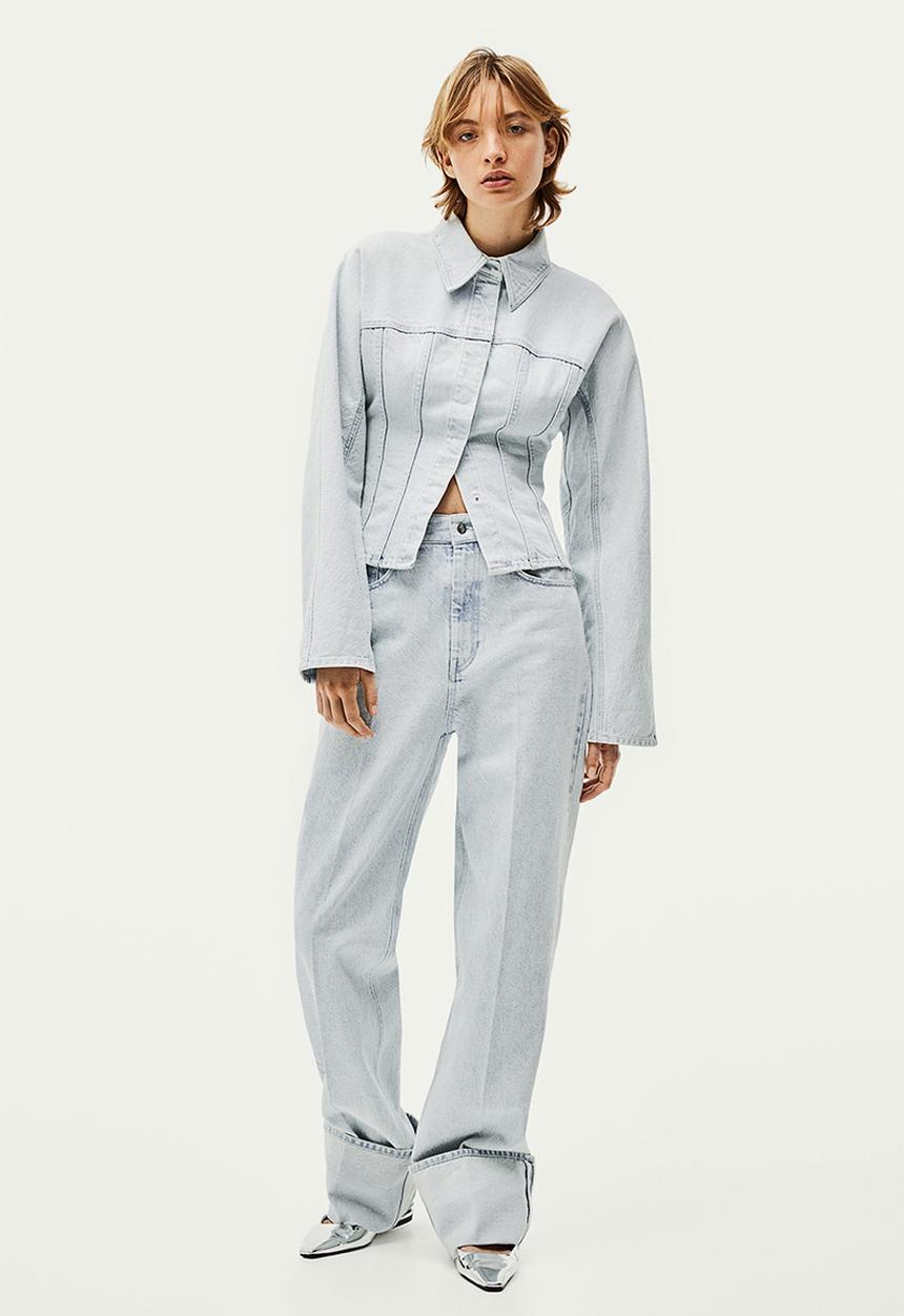 H&M - Denim shirt - light denim blue