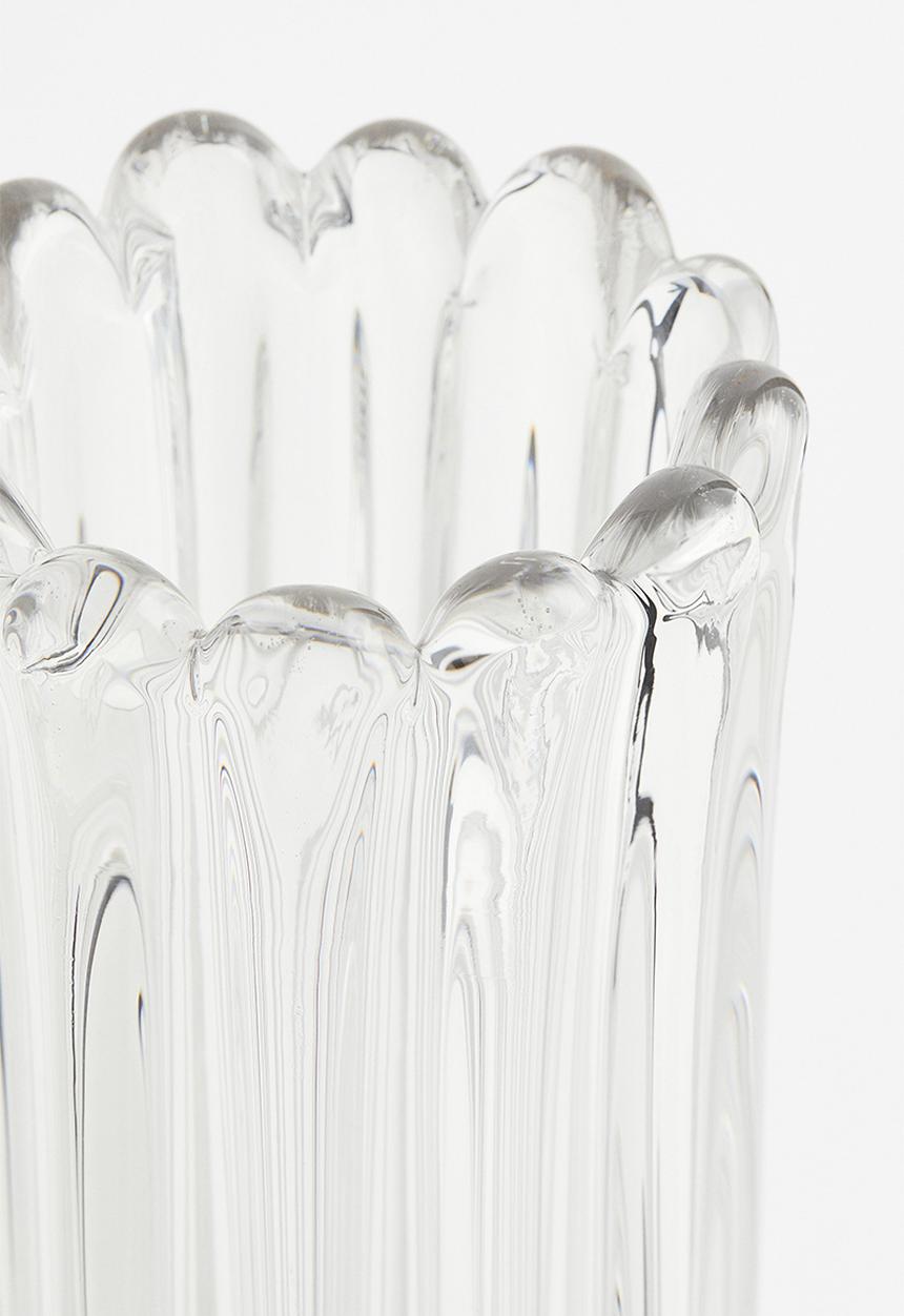 H&M - Tall glass vase - clear glass