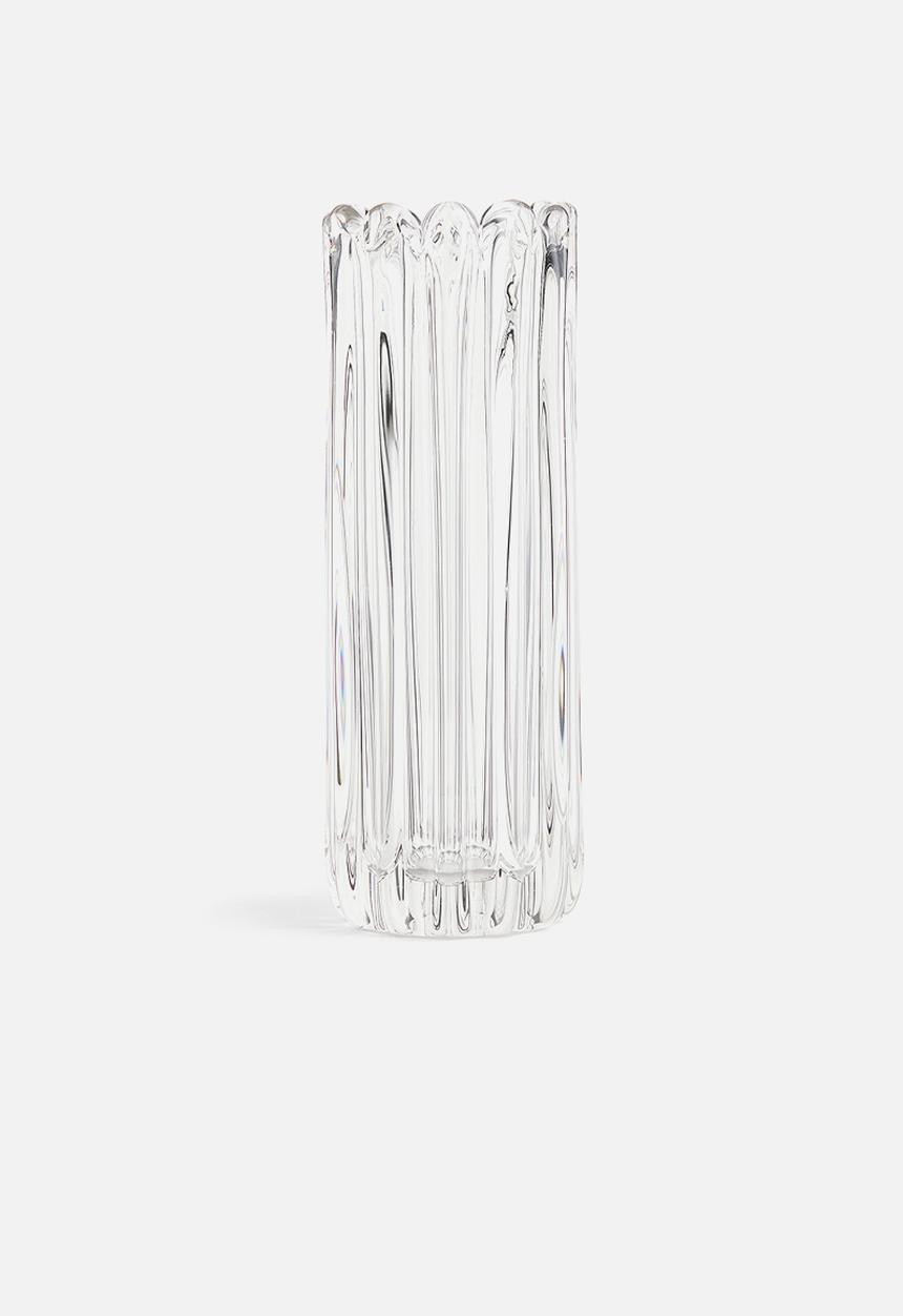H&M - Tall glass vase - clear glass
