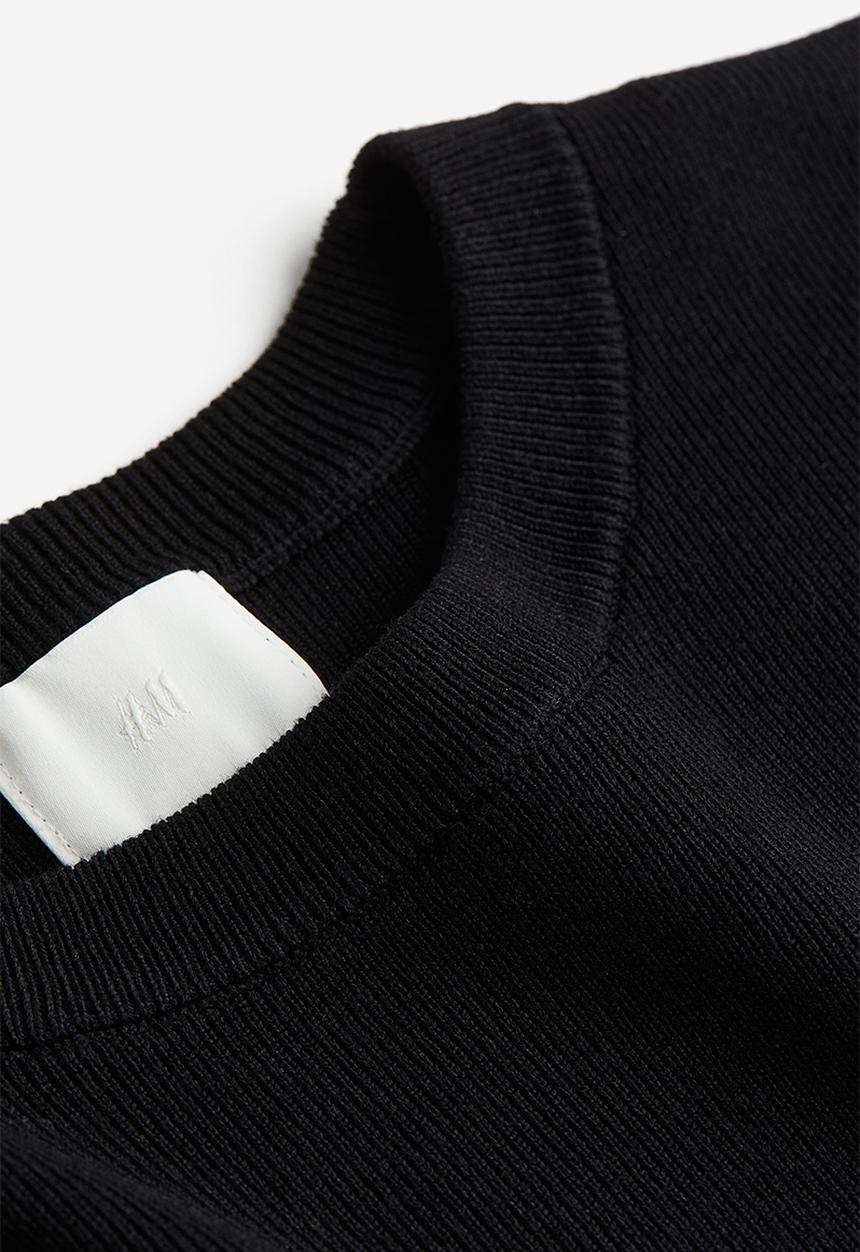 H&M - Fine-knit top - black