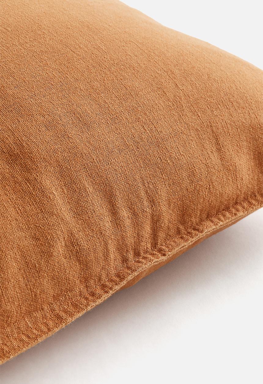 H&M - Linen-blend cushion cover - brown