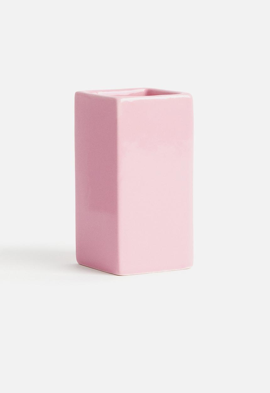 H&M - Stoneware toothbrush mug - light pink