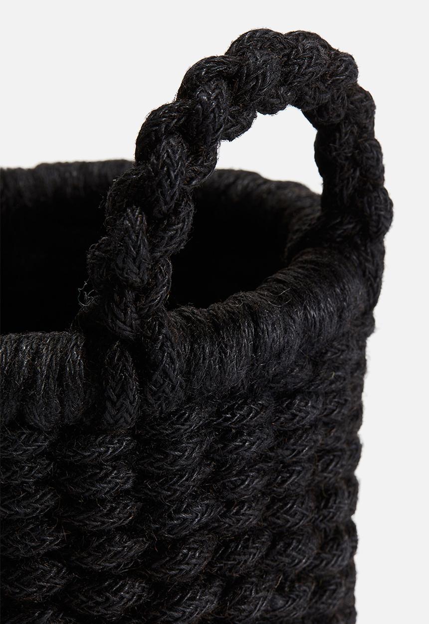 H&M - Jute storage basket - black