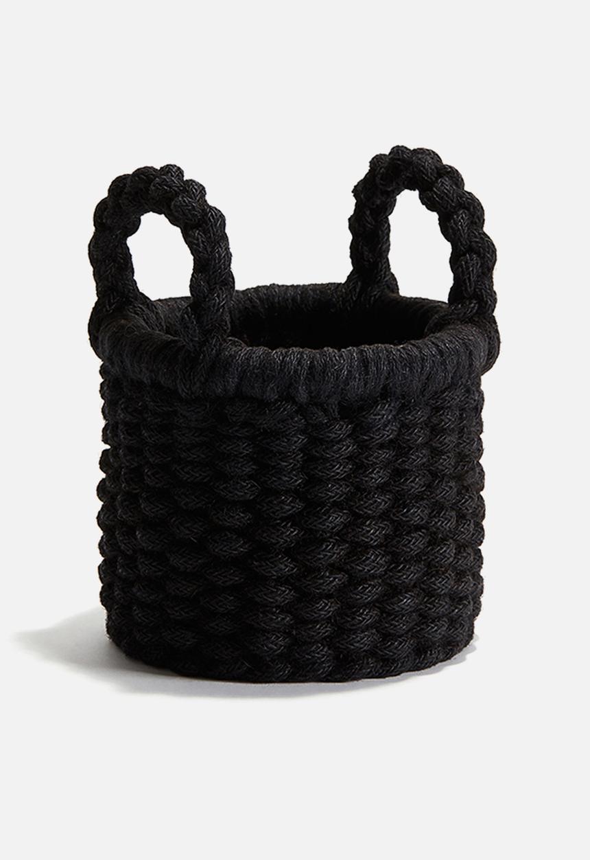 H&M - Jute storage basket - black
