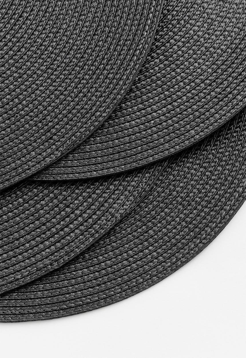H&M - 4 pack place mats - dark grey