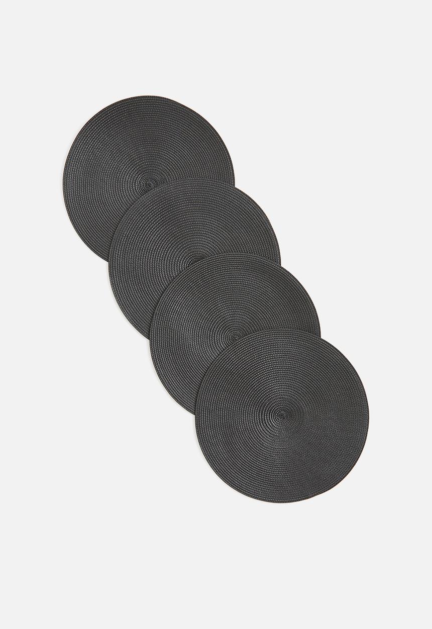 H&M - 4 pack place mats - dark grey