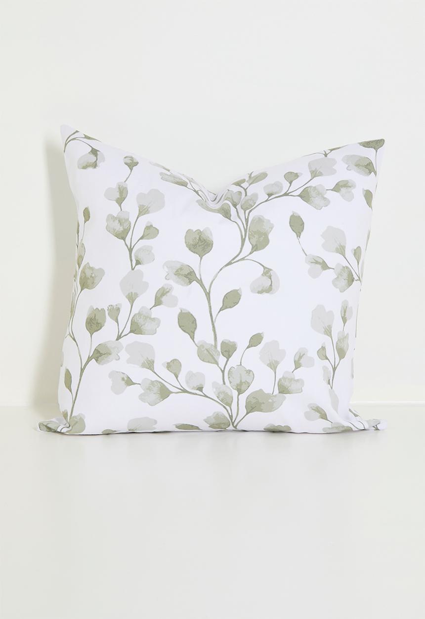 Sixth Floor - Lili printed cushion cover - Sage