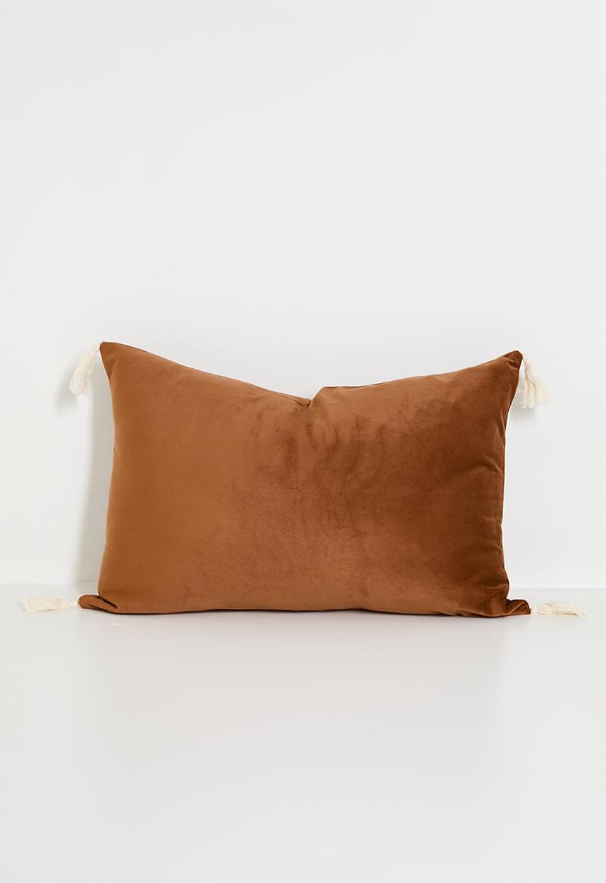 Sixth Floor - Tessa velvet cushion cover - Rust