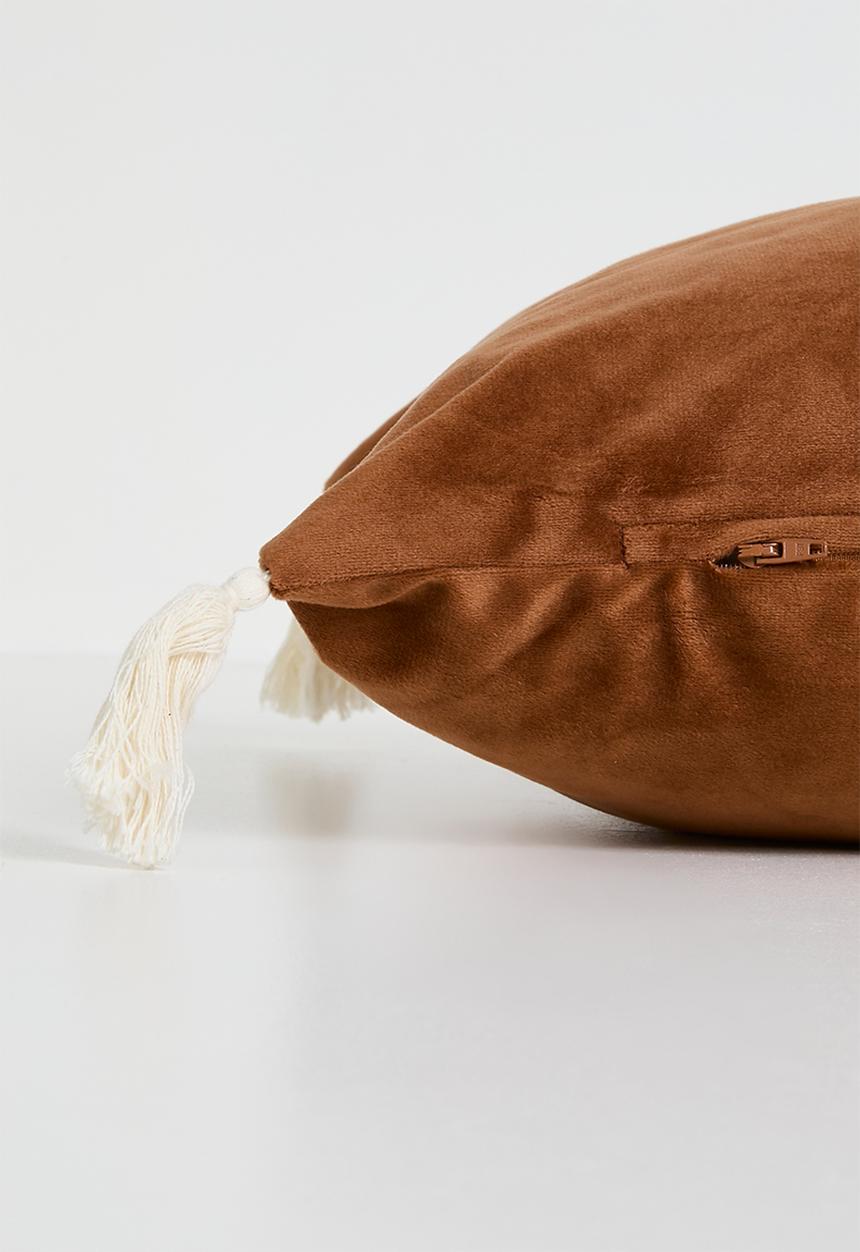 Sixth Floor - Tessa velvet cushion cover - Rust
