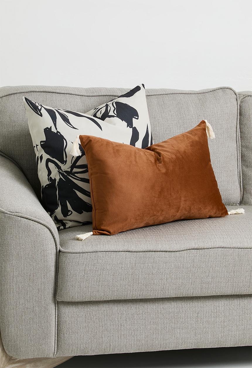 Sixth Floor - Tessa velvet cushion cover - Rust