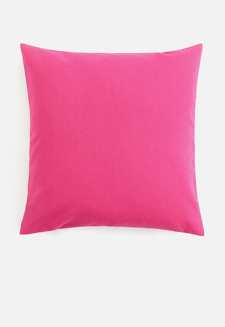H&M - Cotton canvas cushion cover - hot pink