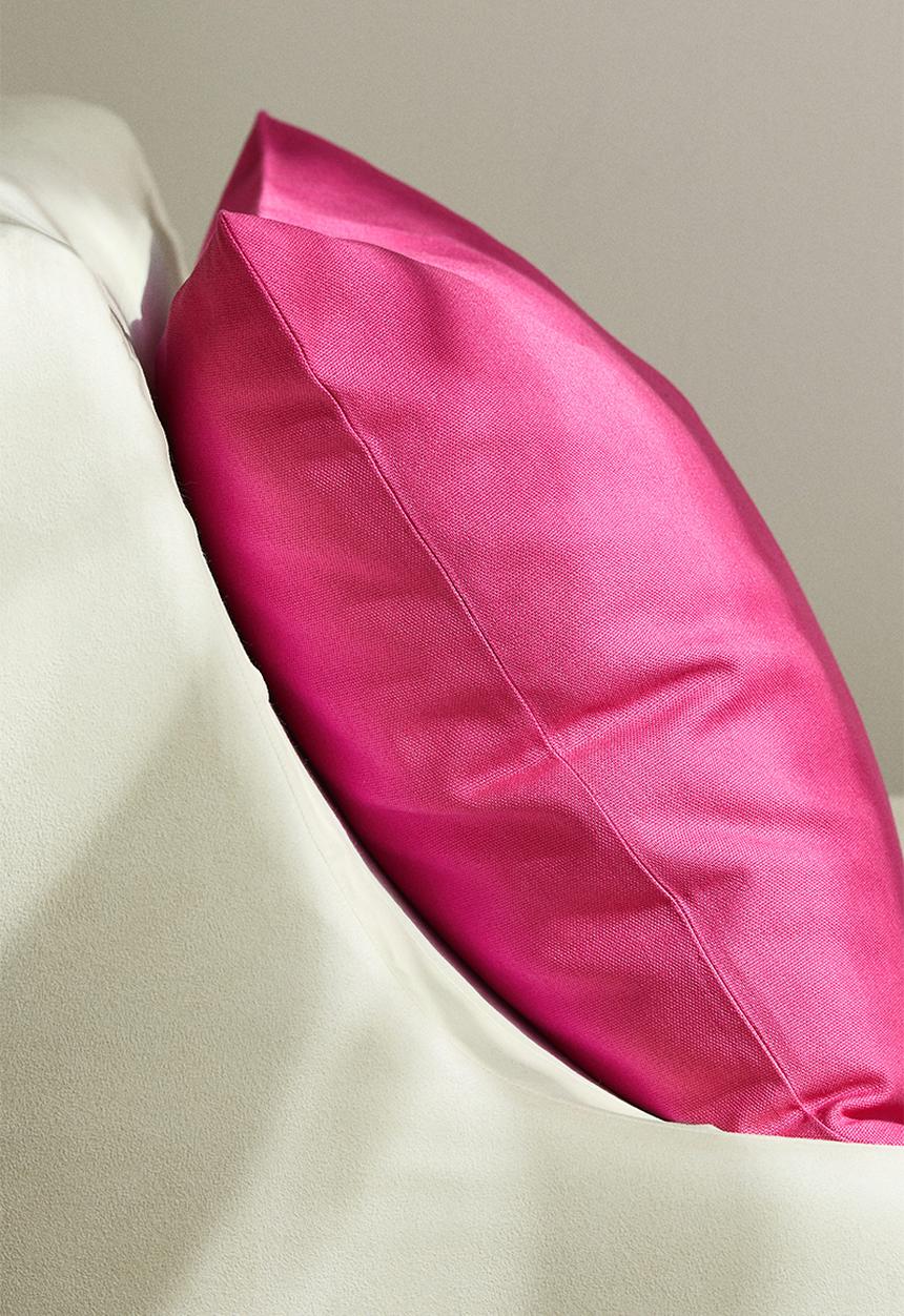 H&M - Cotton canvas cushion cover - hot pink