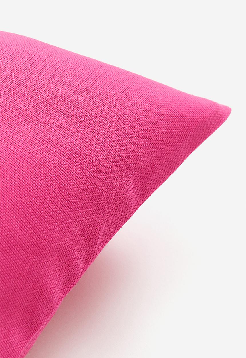 H&M - Cotton canvas cushion cover - hot pink