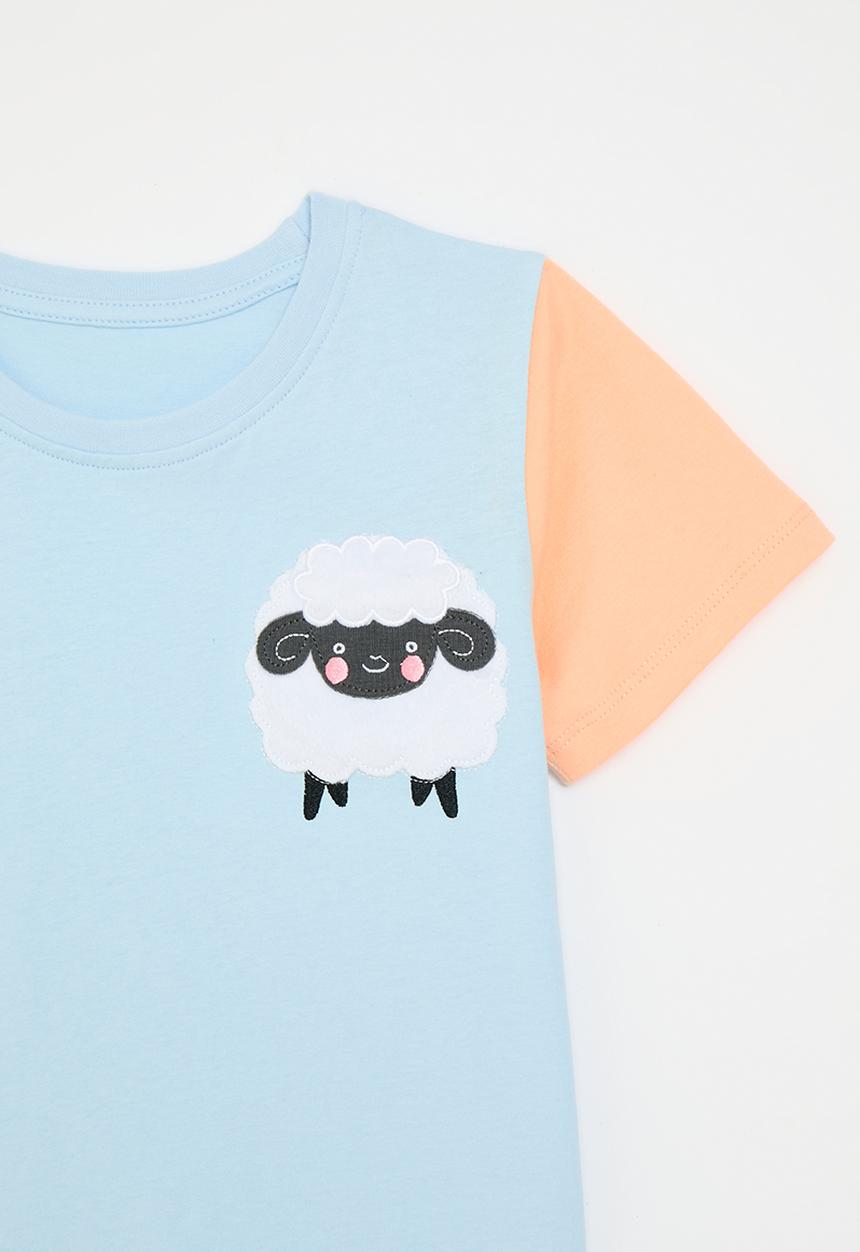Pop Candy - Colour block tee-multi