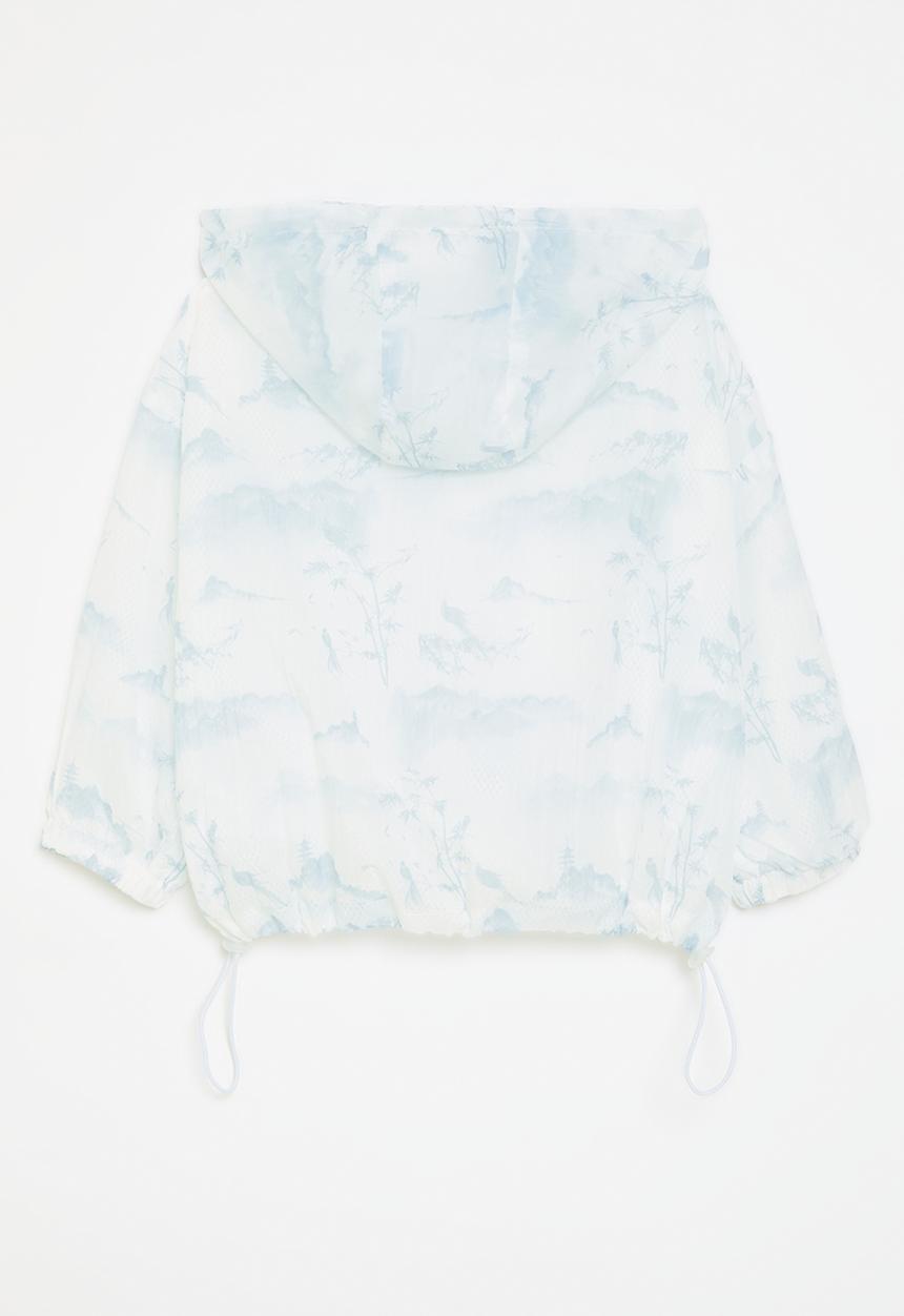 Pop Candy - Windbreaker-blue & white