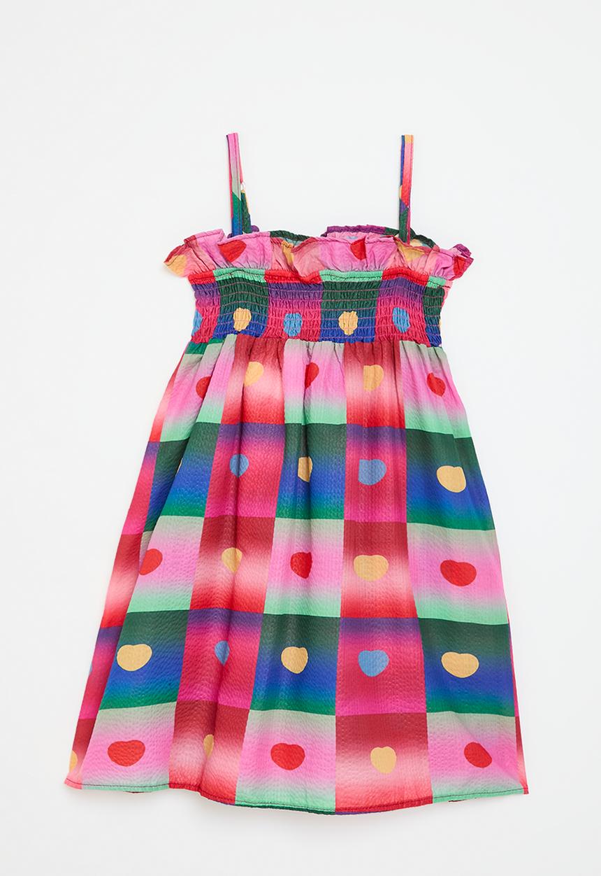 Pop Candy - Abstract smock dress - multi