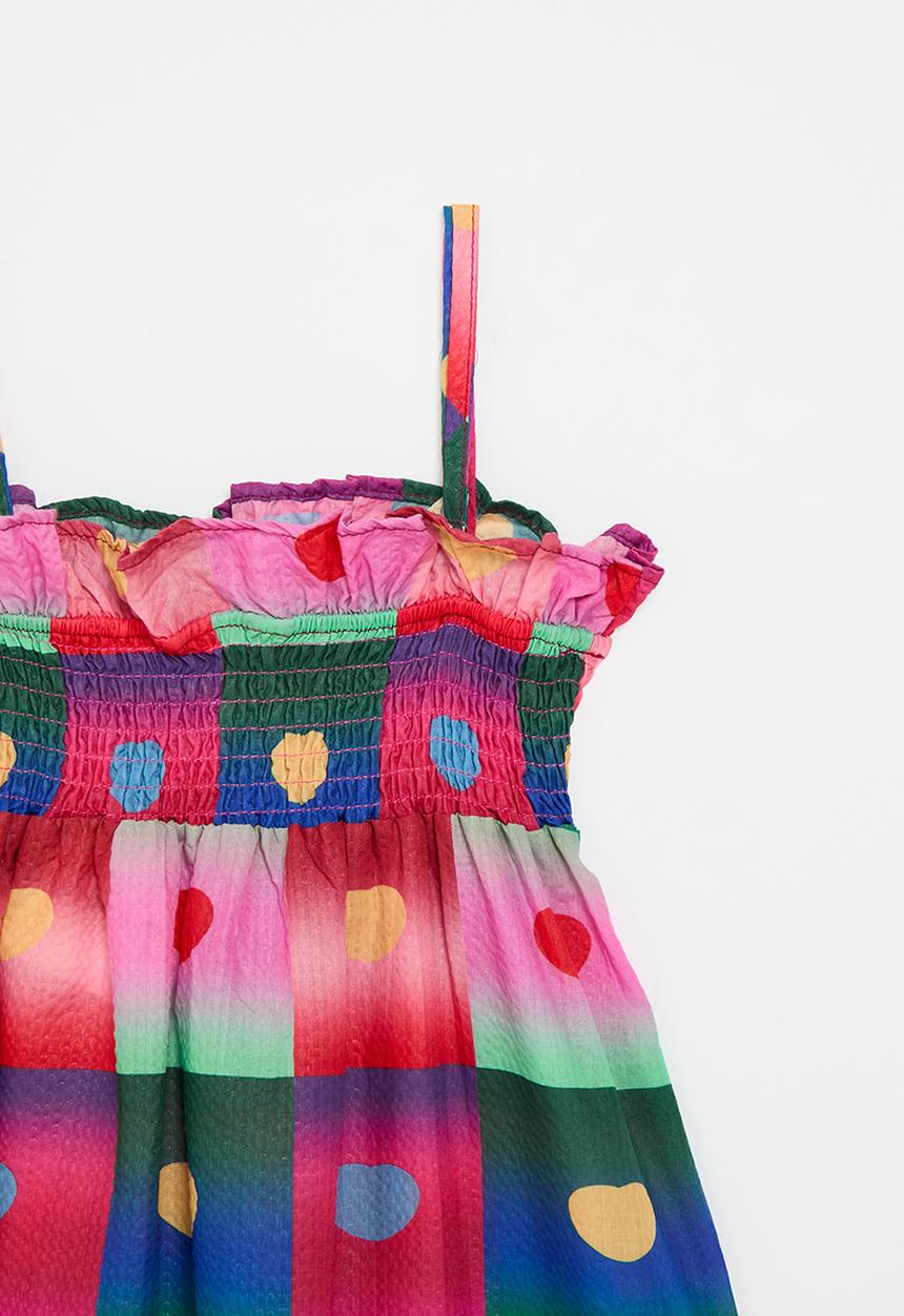 Pop Candy - Abstract smock dress - multi