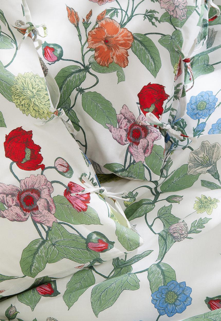 H&M - Floral double/king duvet cover set - white & floral