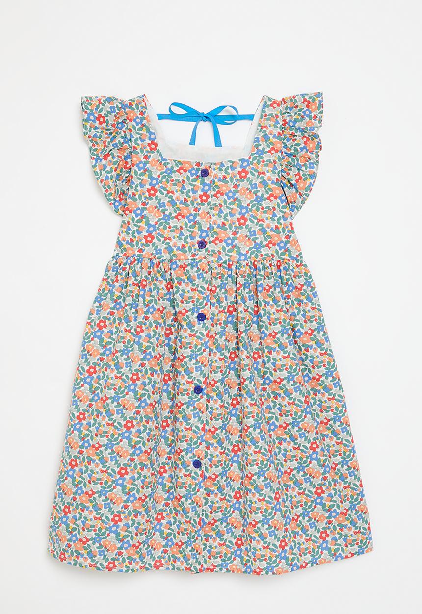 Pop Candy - Floral buttoned down dress-multi