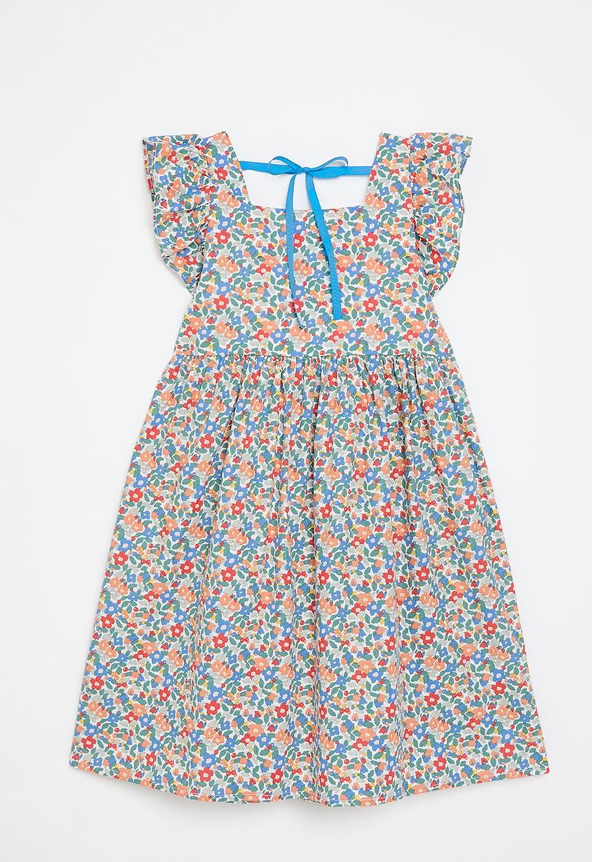 Pop Candy - Floral buttoned down dress-multi