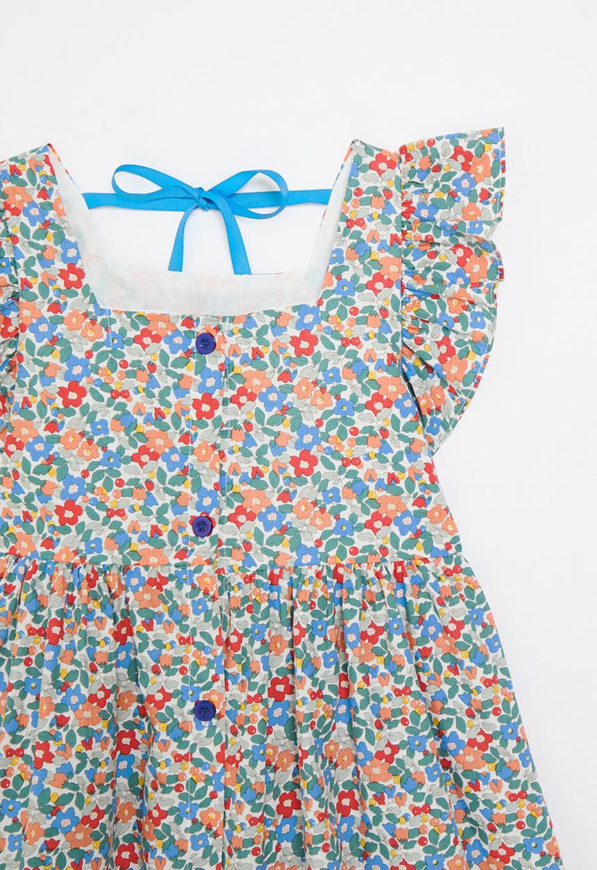 Pop Candy - Floral buttoned down dress-multi