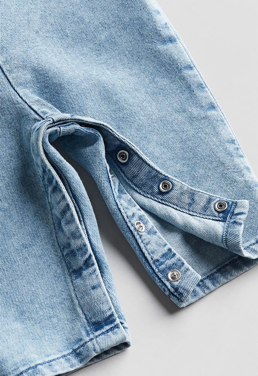 H&M - Denim dungarees - light denim blue