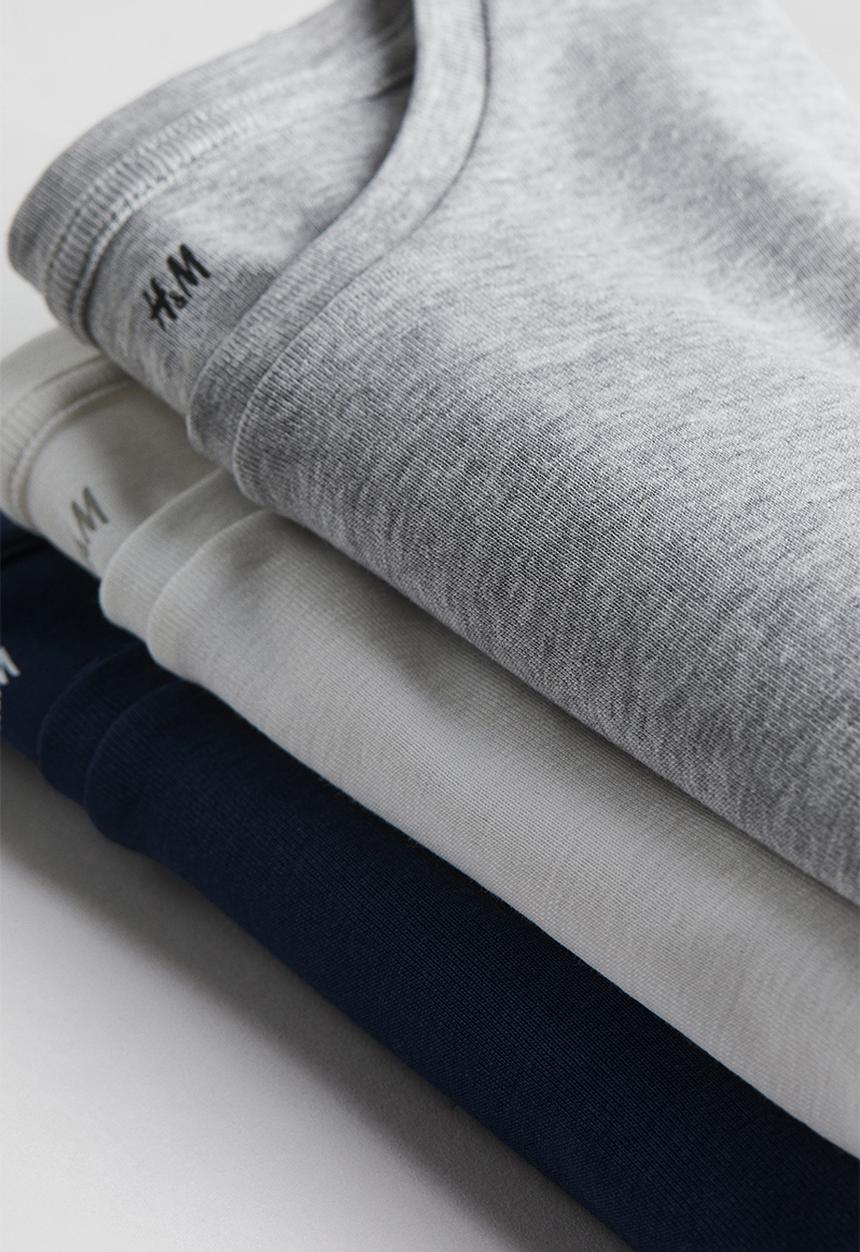 H&M - 3 pack cotton jersey t-shirts - multi