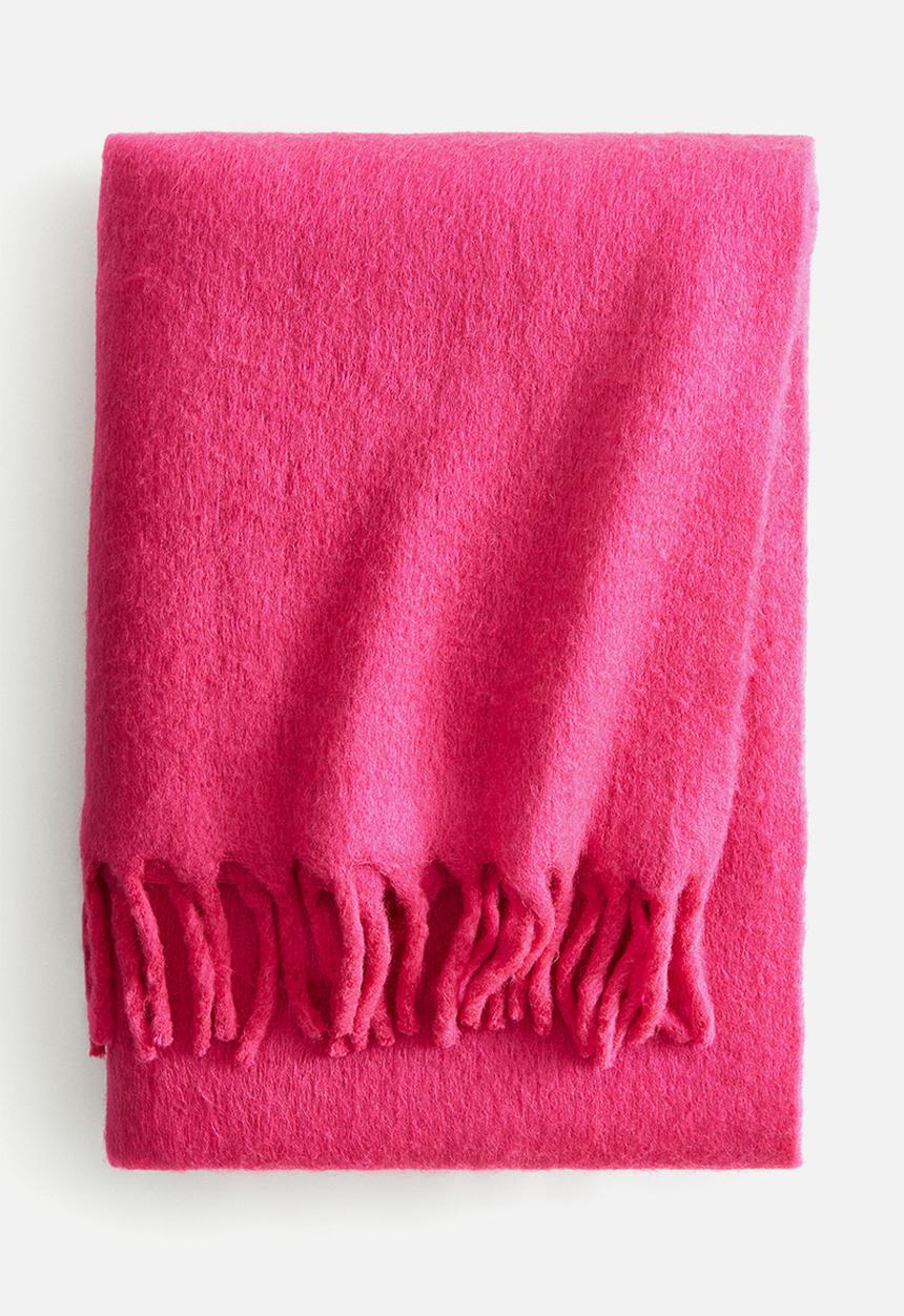 H&M - Wool-blend blanket - pink