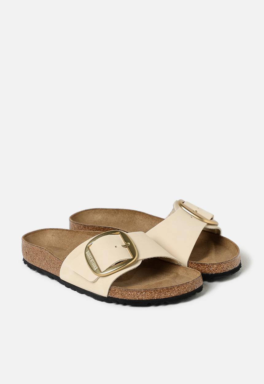 Birkenstock - Madrid big buckle leather narrow - ecru