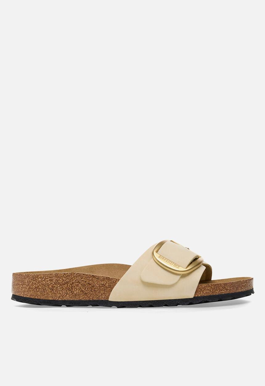 Birkenstock - Madrid big buckle leather narrow - ecru