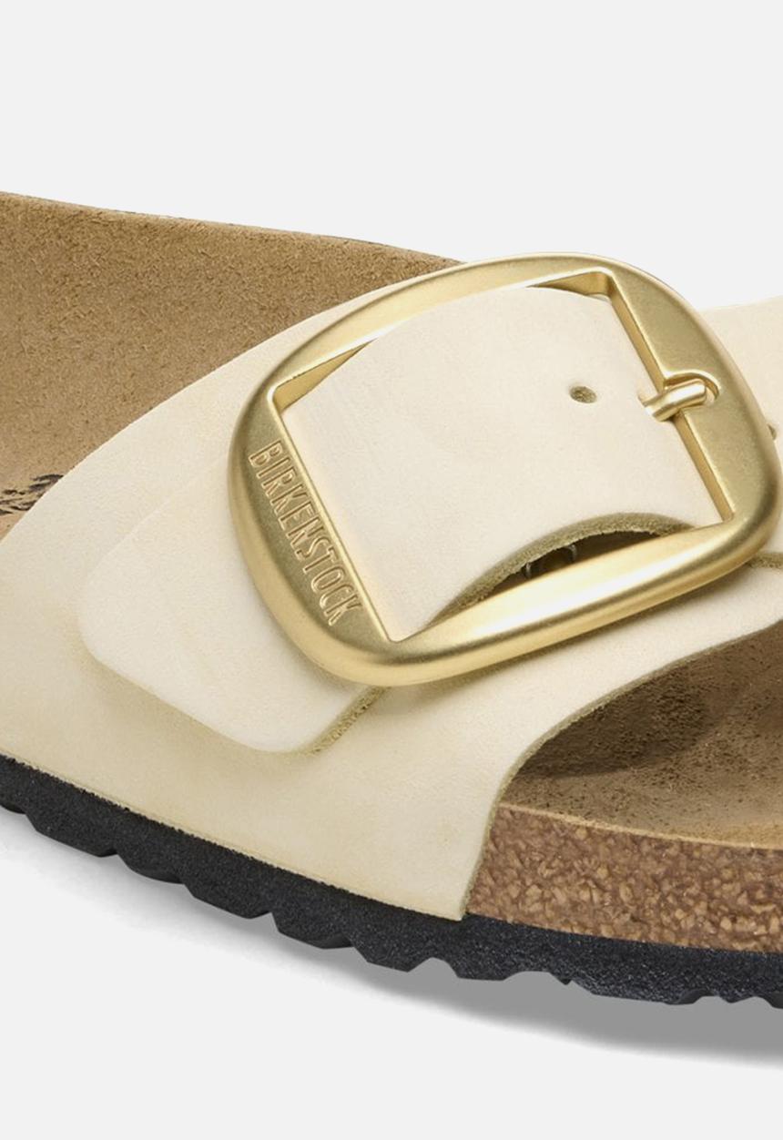 Birkenstock - Madrid big buckle leather narrow - ecru