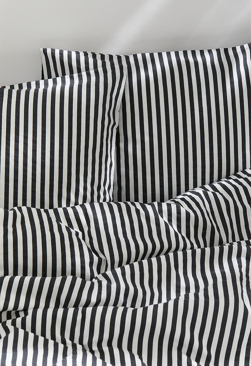 H&M - Cotton double/king duvet cover set - grey