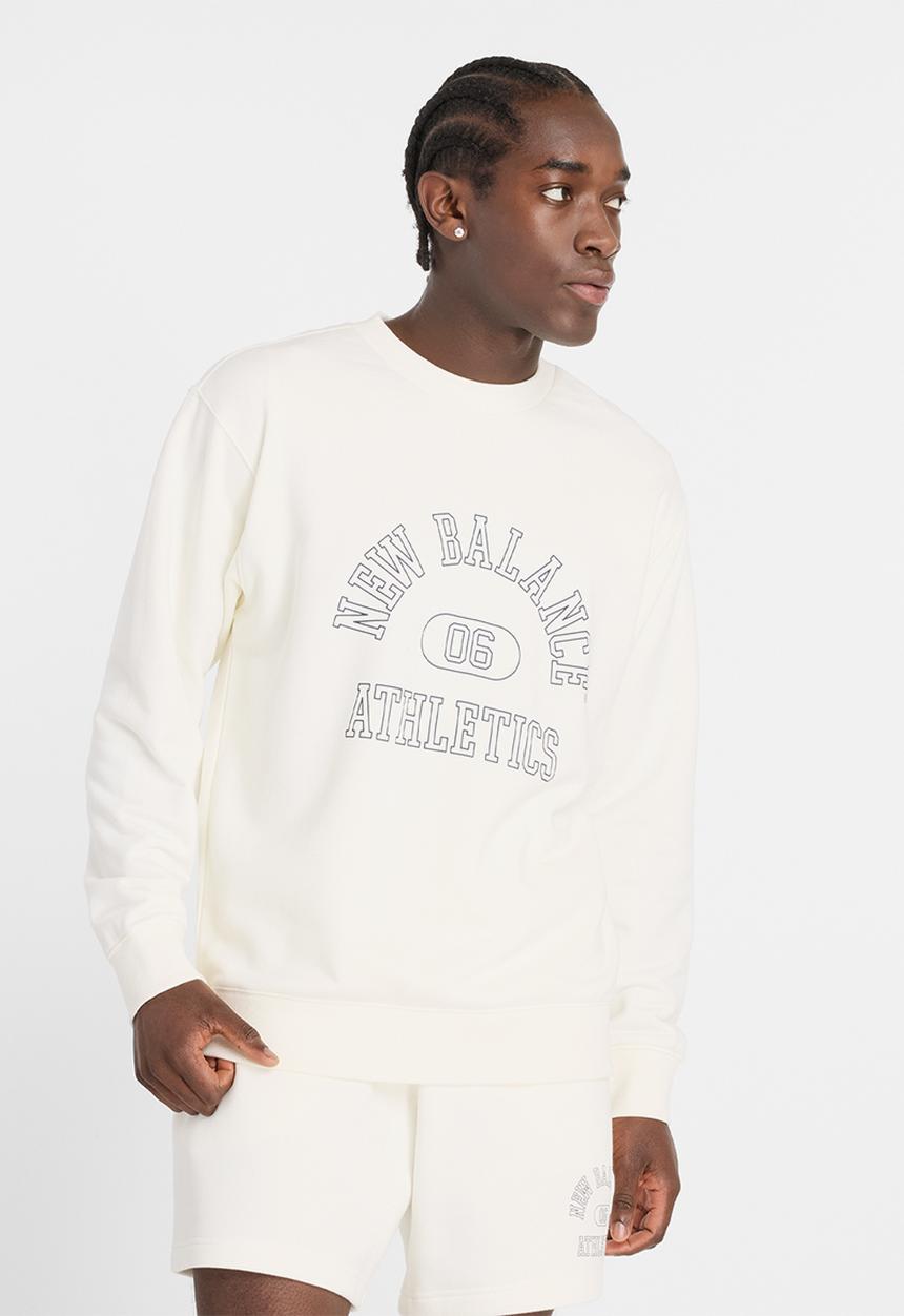 New Balance  - New Balance Varsity Crew - Sea Salt