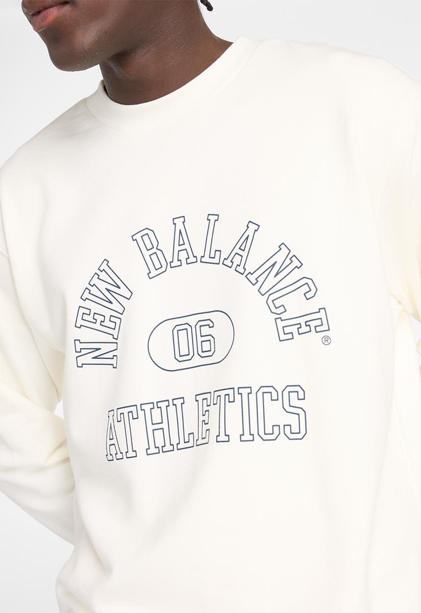 New Balance  - New Balance Varsity Crew - Sea Salt