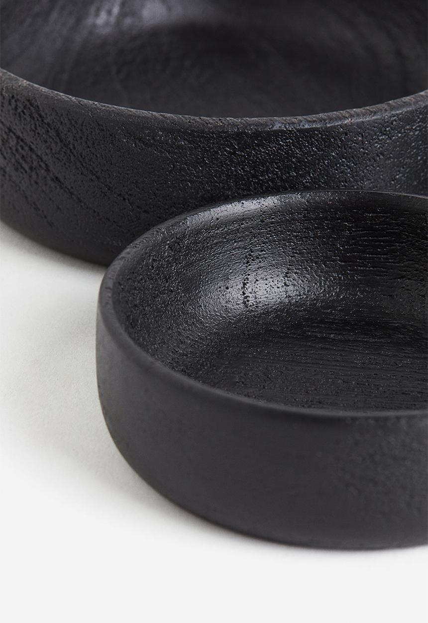 H&M - 3-Pack wooden bowls - black