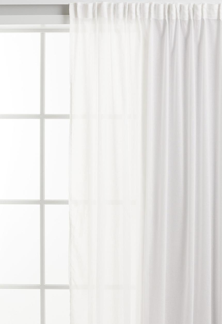 H&M - 1-Pack wide curtain length - white