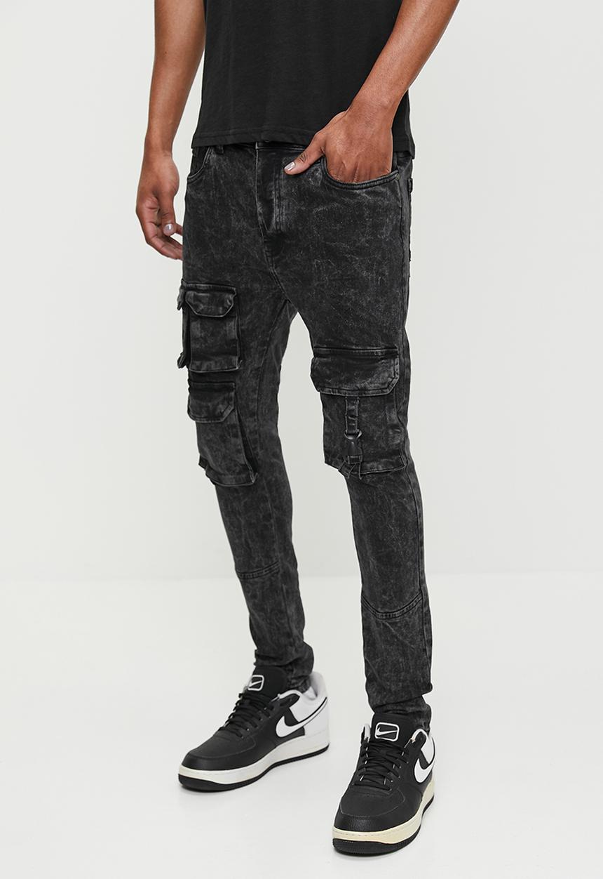 Brave Soul - Denim Jeans - Charcoal Acid Wash