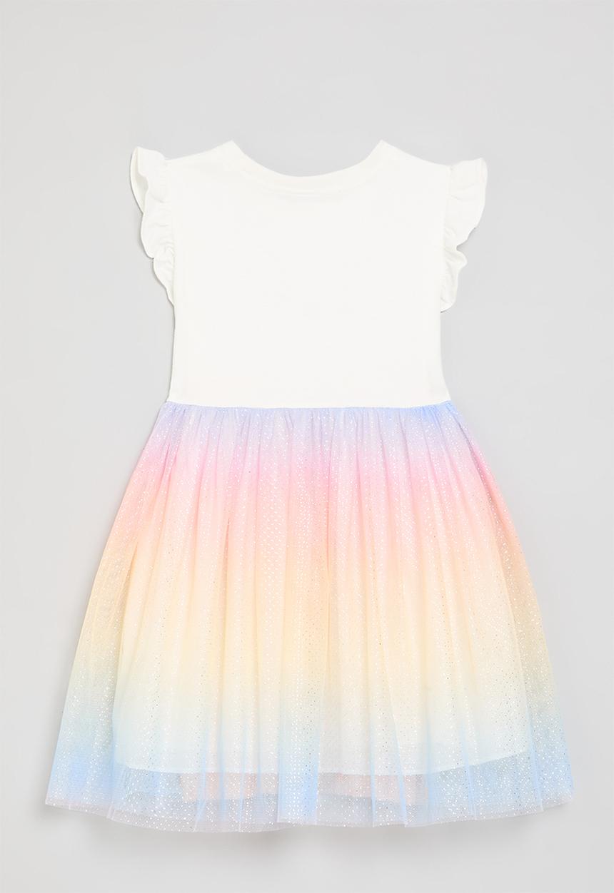 Pop Candy - Frilled sleeve mesh dress - multi