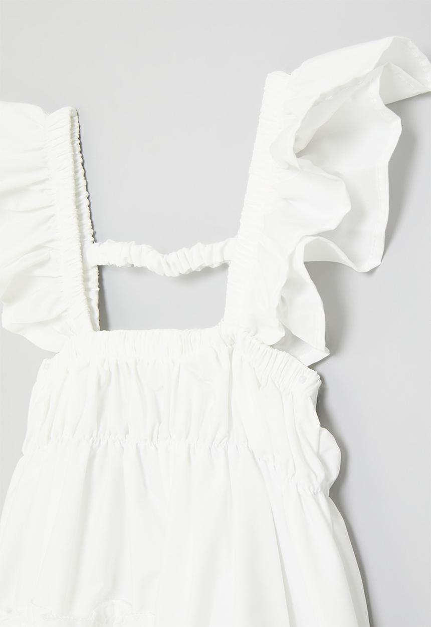 Pop Candy - Tiered dress - white