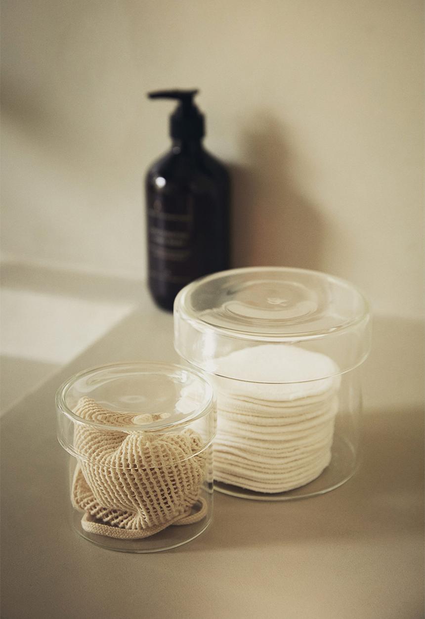 H&M - Glass box with a lid - clear glass