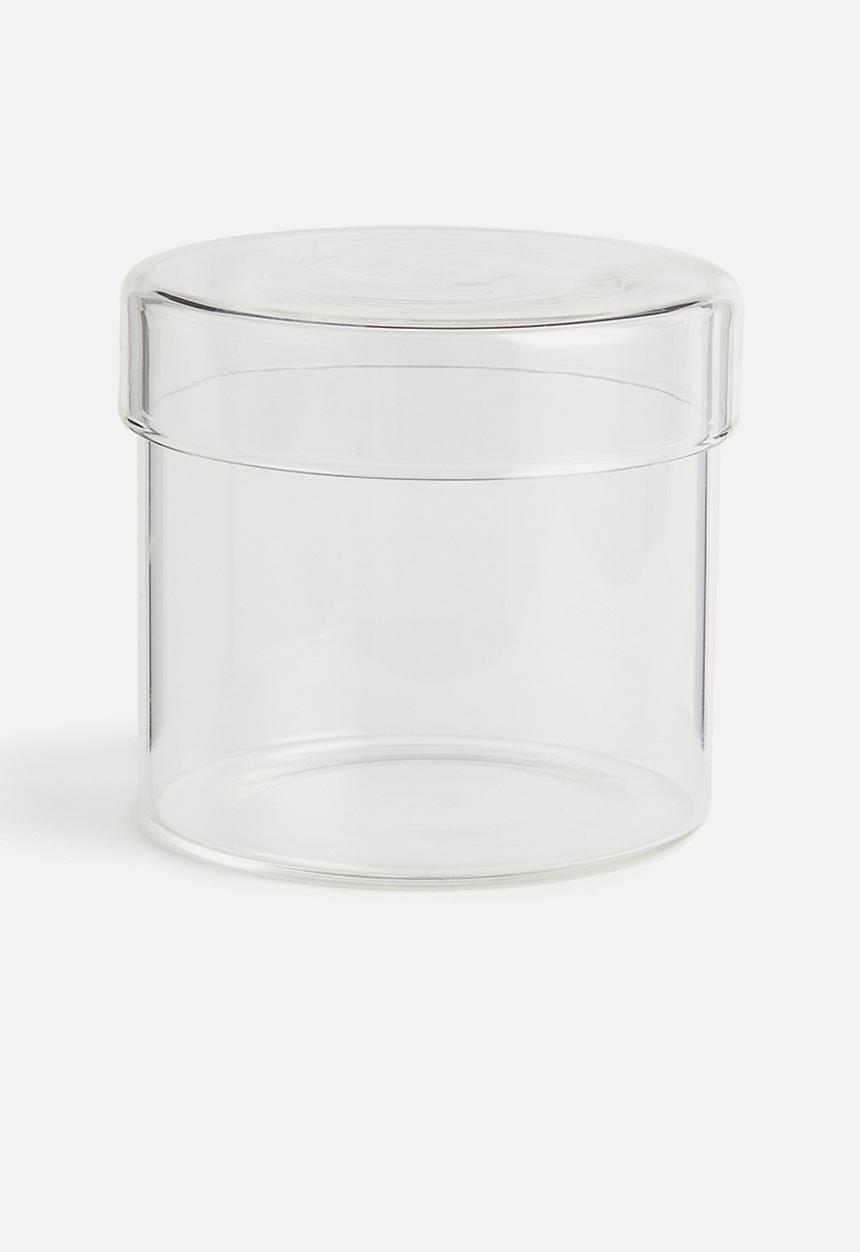 H&M - Glass box with a lid - clear glass