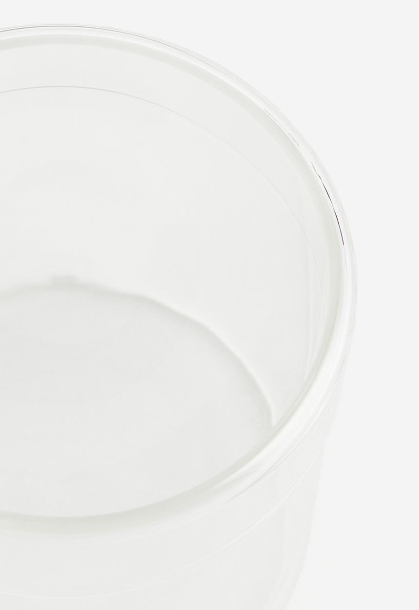 H&M - Glass box with a lid - clear glass