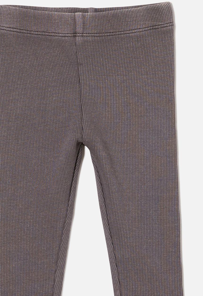 Cotton On - The row rib skinny legging - washed rabbit grey