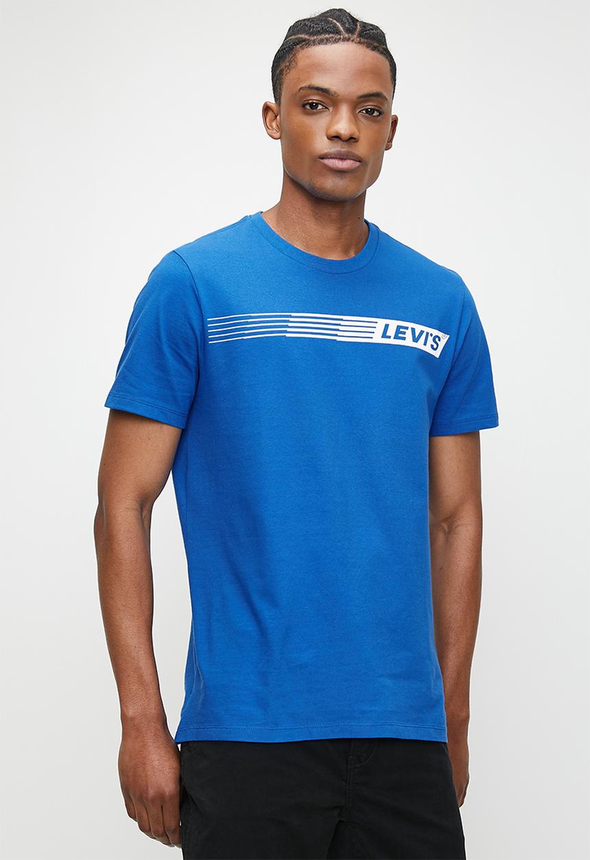 Levi’s® - Graphic crewneck tee za - blue 