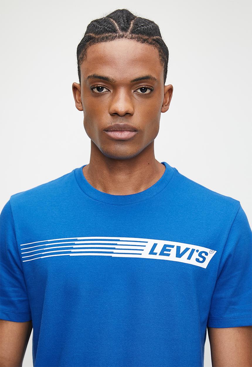Levi’s® - Graphic crewneck tee za - blue 
