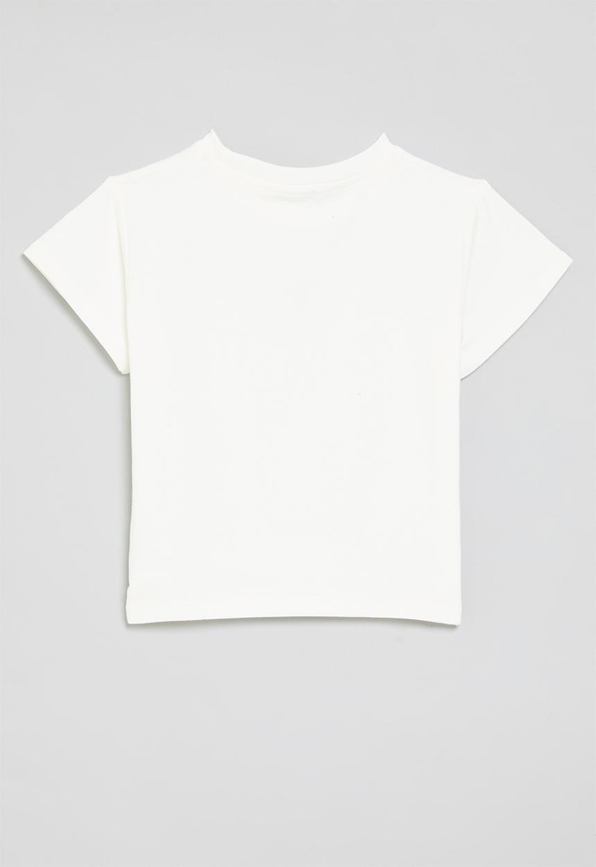 Pop Candy - Dino print crew neck tee-white