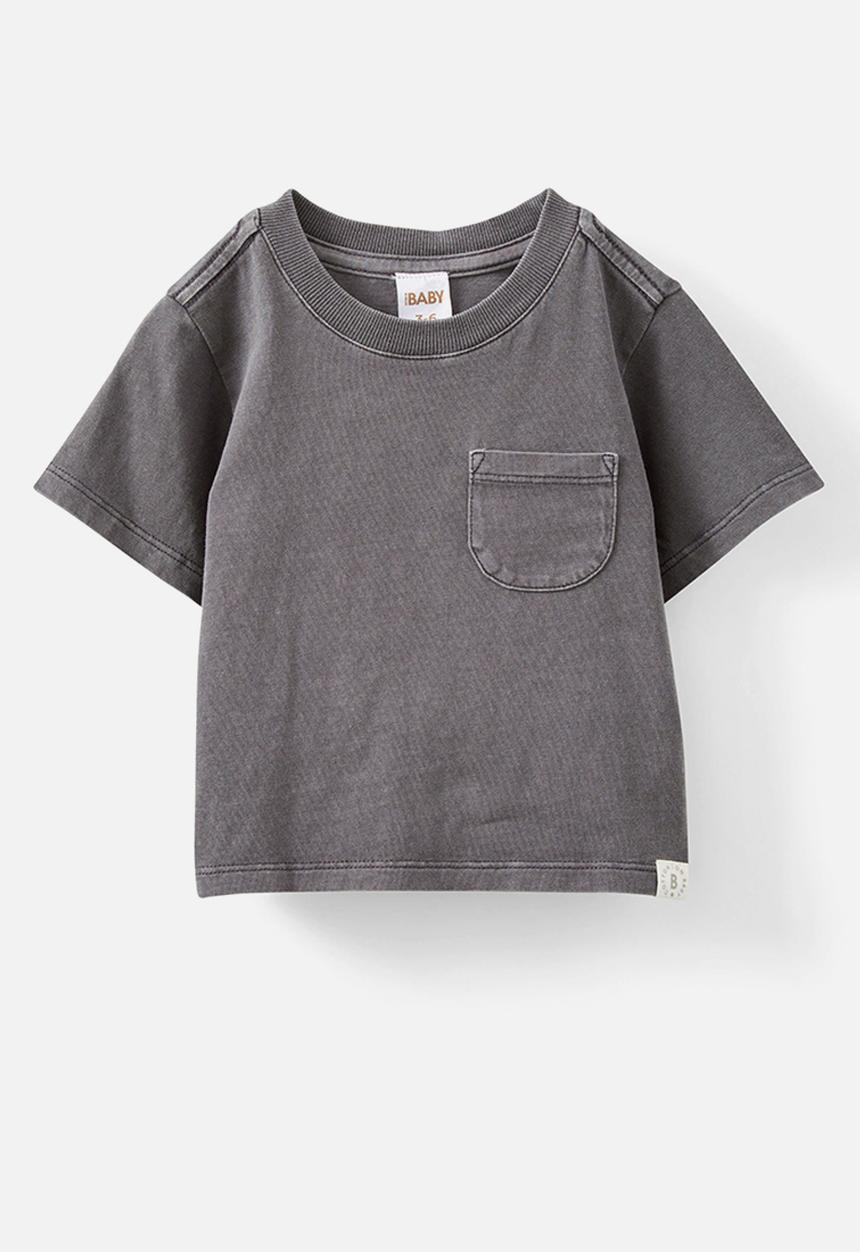Cotton On - Jamie short sleeve graphic print tee - rabbit grey wash