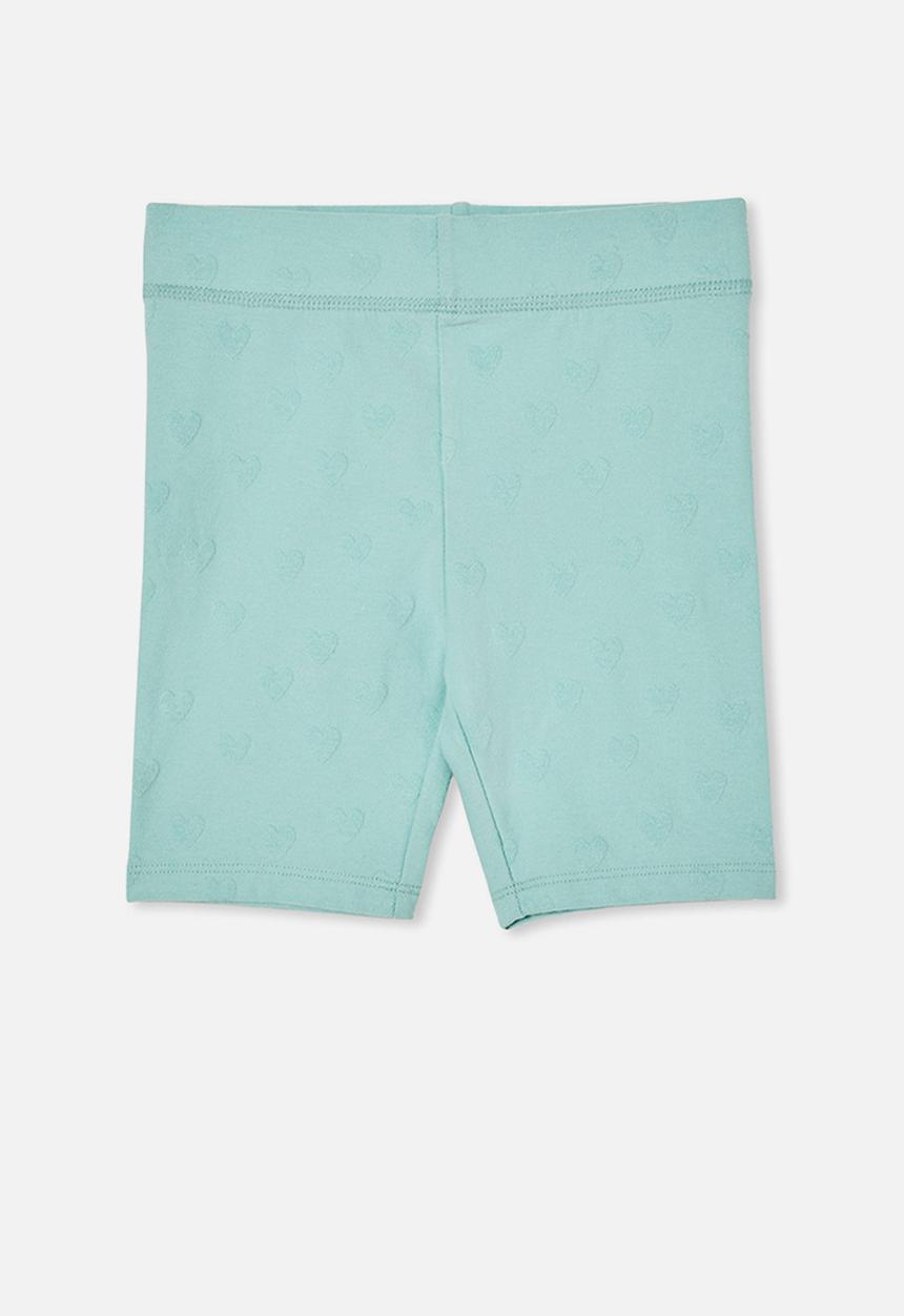 Cotton On - Hailey bike short - barber blue/hearts