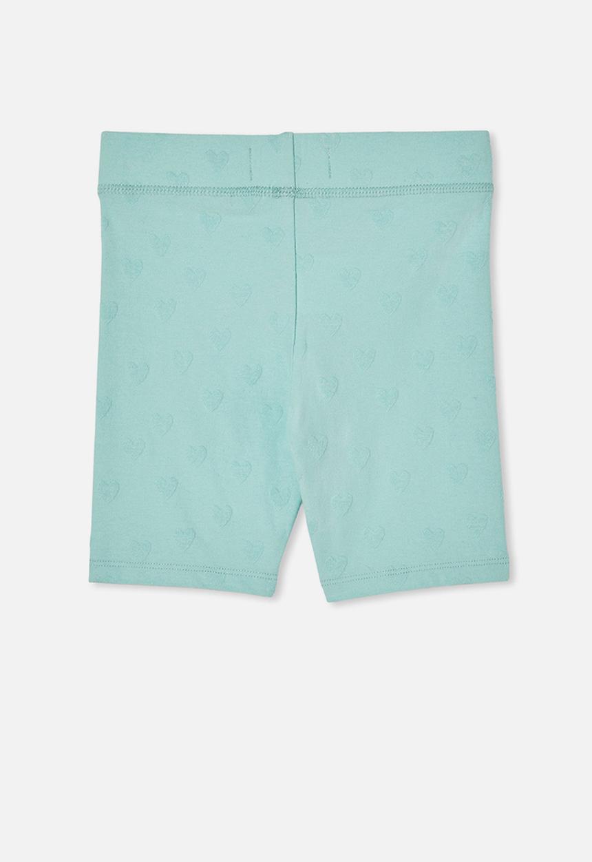 Cotton On - Hailey bike short - barber blue/hearts